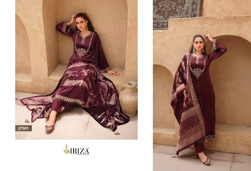 Mehran By Ibiza Viscose Velvet Designer Salwar Kameez 